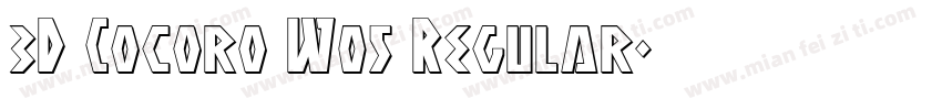3D Cocoro W05 Regular字体转换